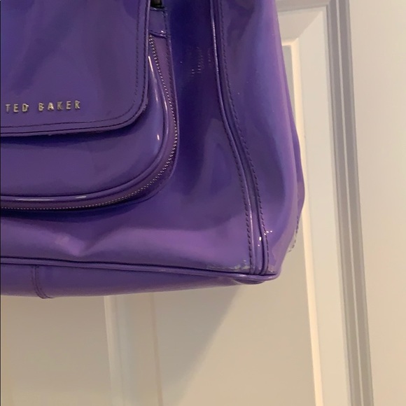 Ted Baker patent leather lavender tote - Picture 5 of 8